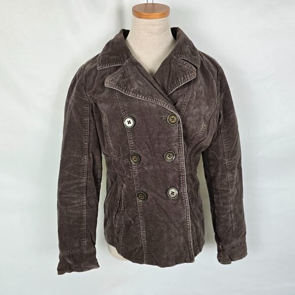 Mossimo Supply Co Pea Coat Women's M Brown Mid-Length - Picture 1 of 14